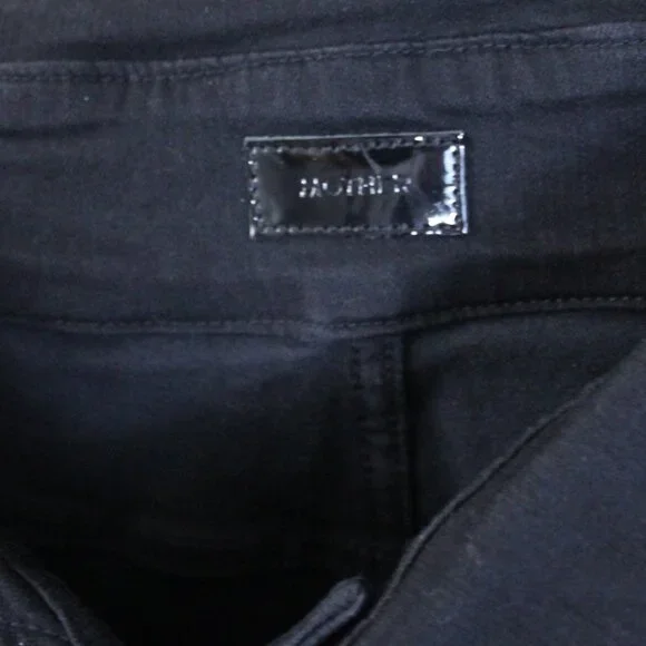 Revolve MOTHER The Triple Stack Runaway Not Guilty Black Belted Jeans 26 - Picture 6 of 8